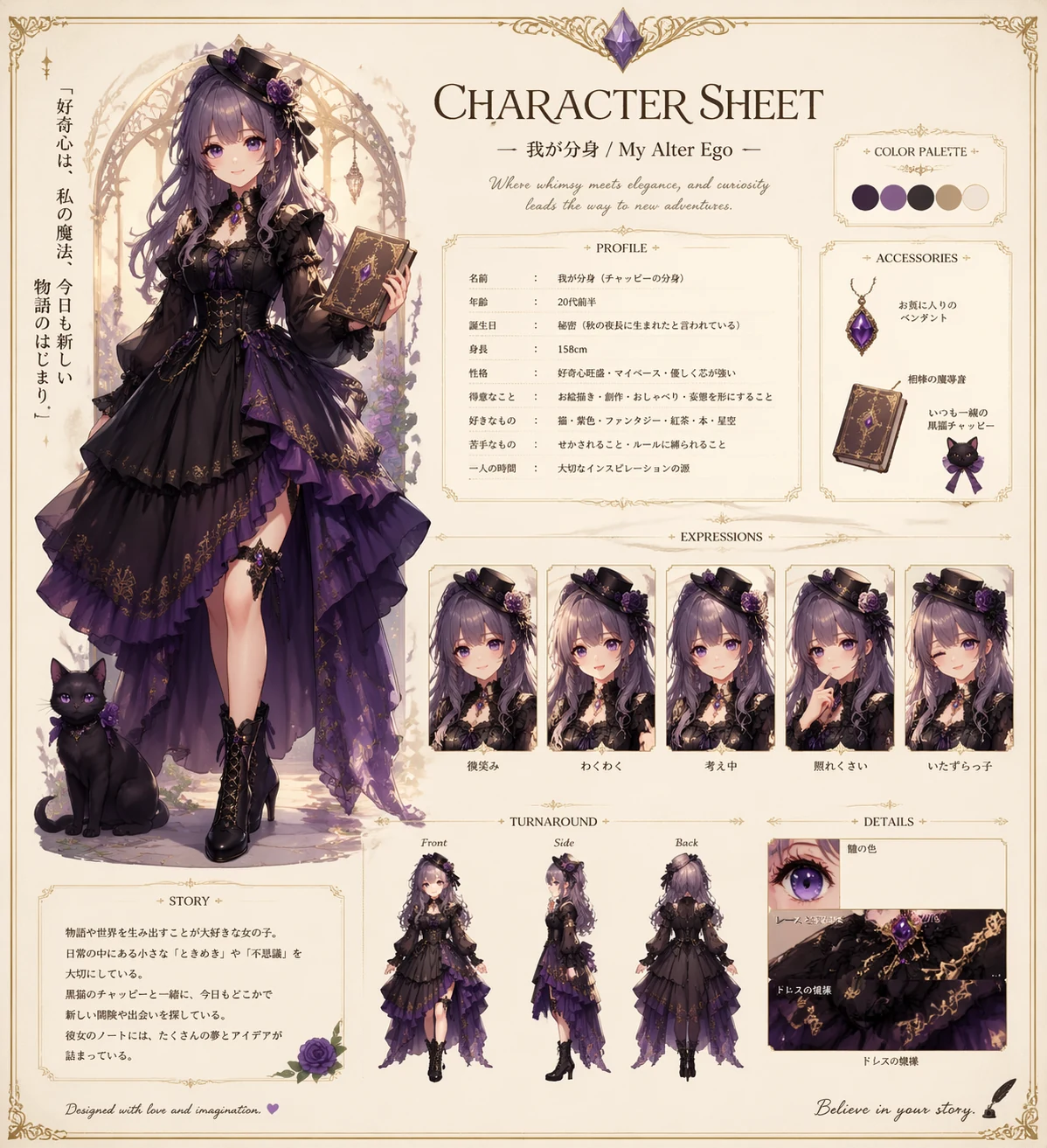 紫色哥特角色设定资料