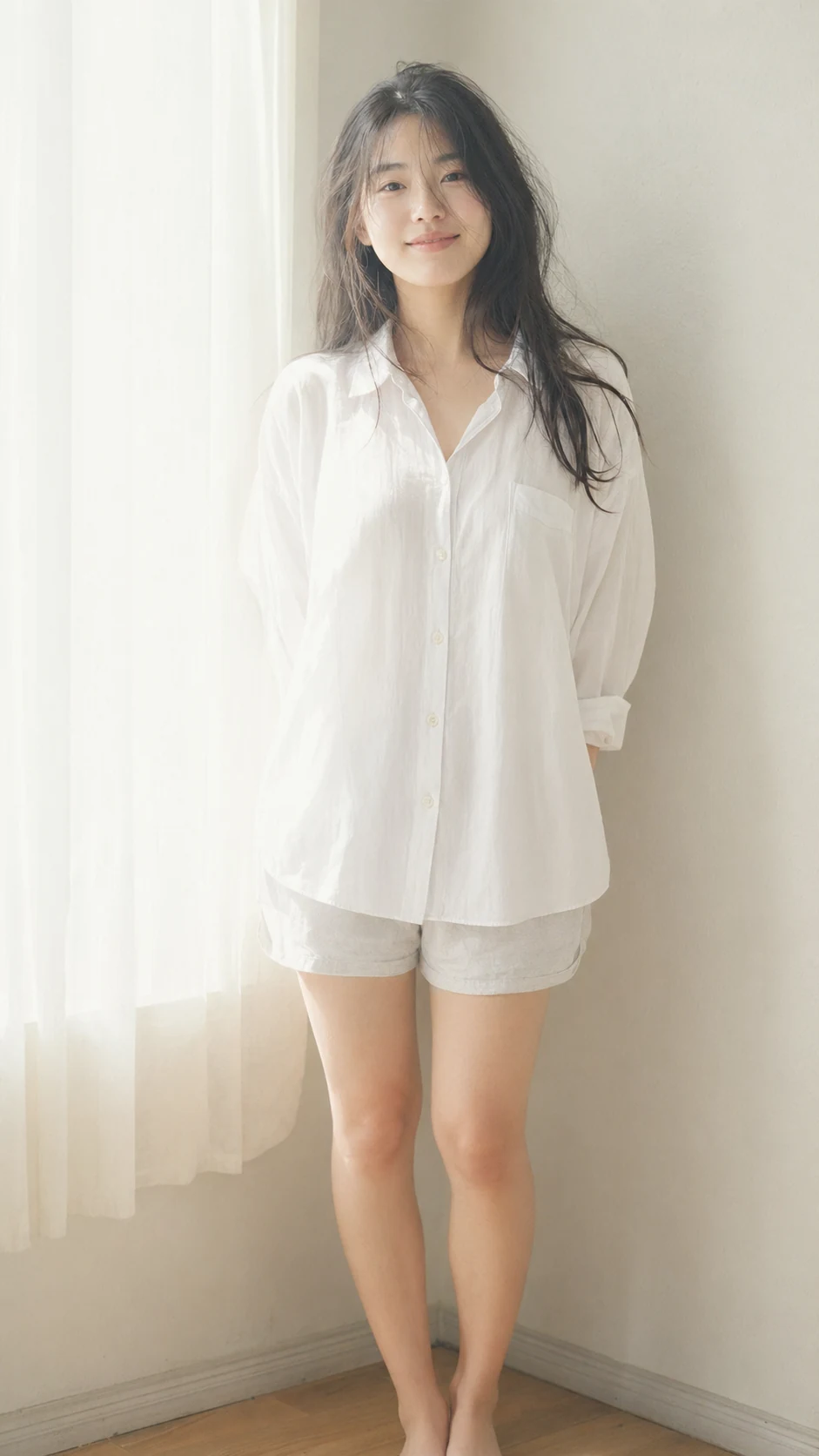 窗边日系胶片人像